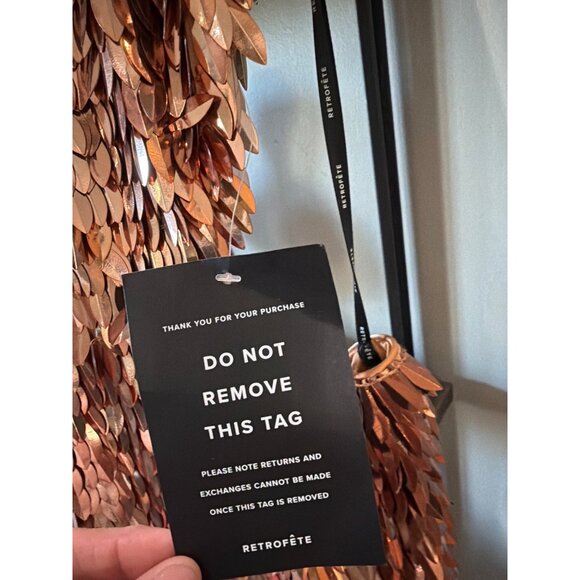 retrofete Miko Cut Out Sequin Maxi Dress Bronze & Gold Womens Size Small - Picture 10 of 11